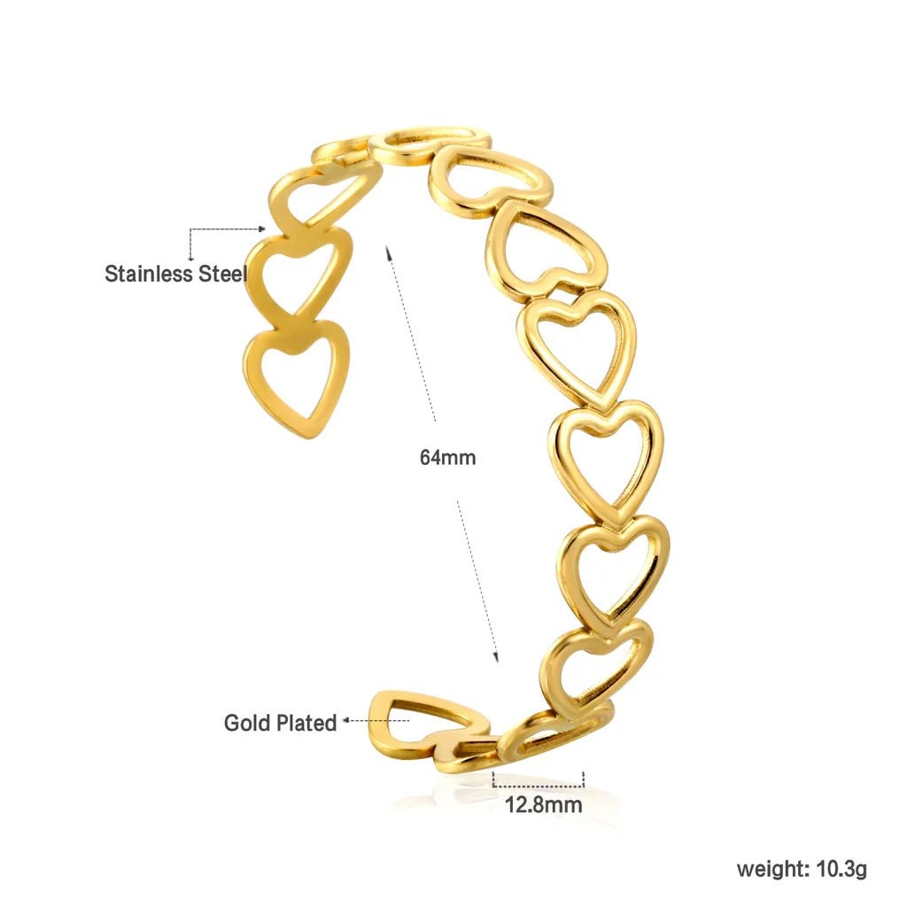 Golden Hearts Bracelet