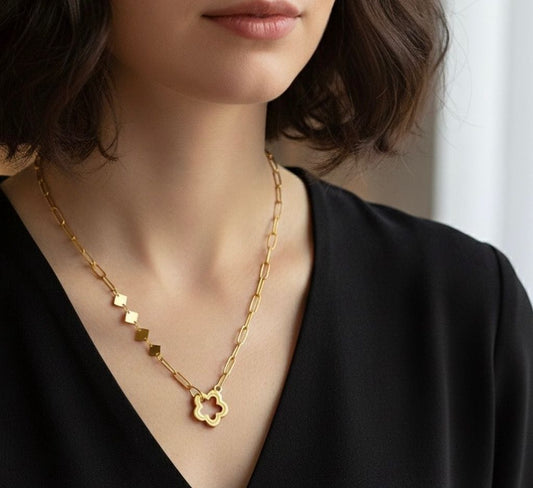 Modern Clover Gold Chain