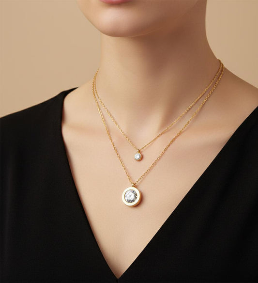 Aura Disc Necklace