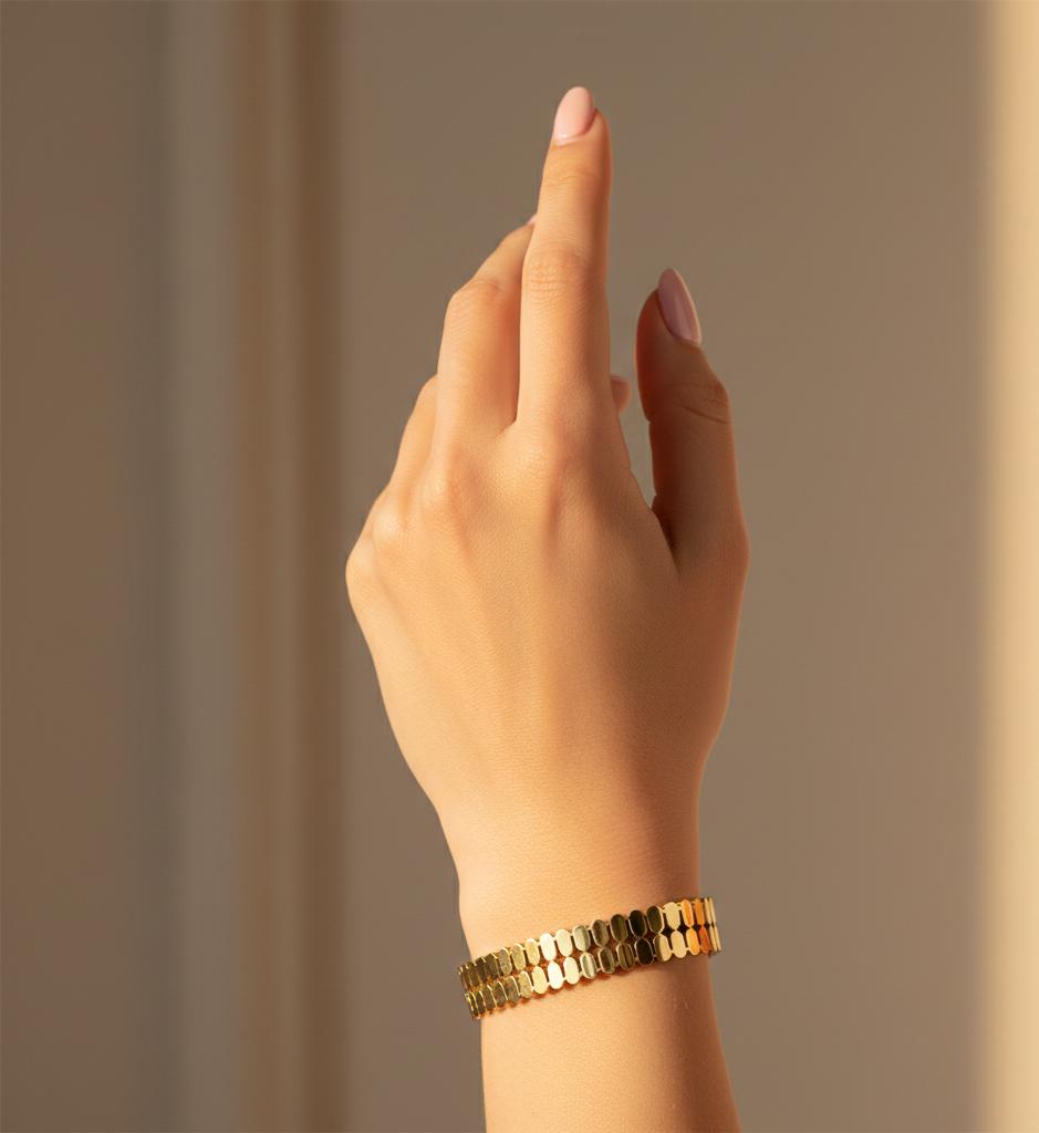 Golden Tile Bracelet