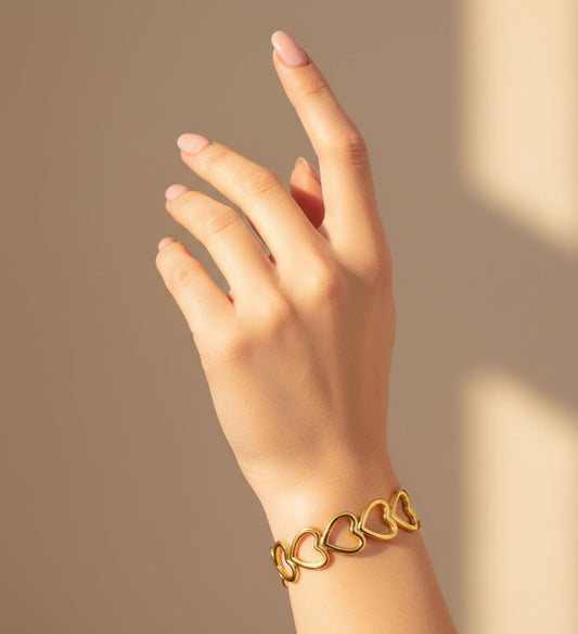 Golden Hearts Bracelet