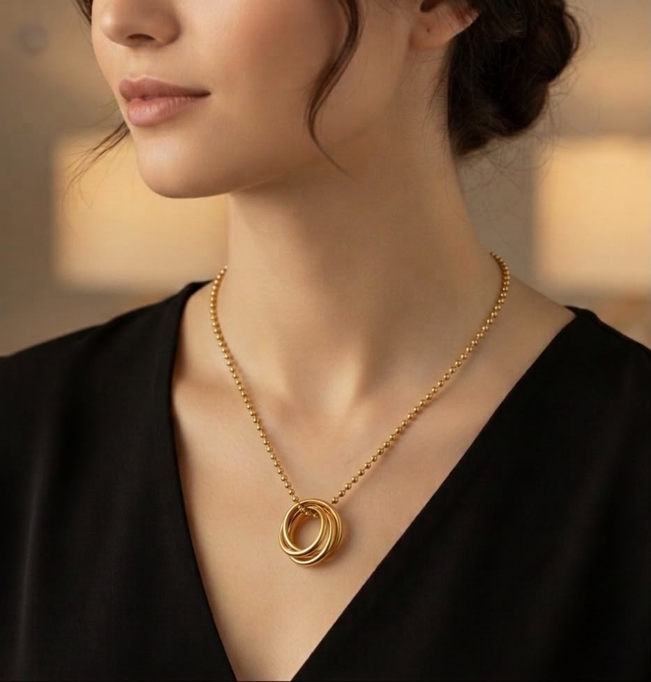 Golden Orbit Necklace