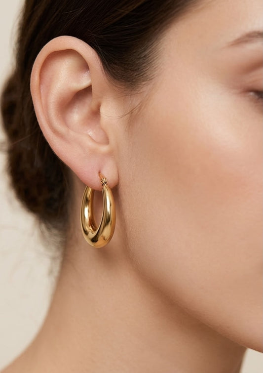 Serena Gold Hoops