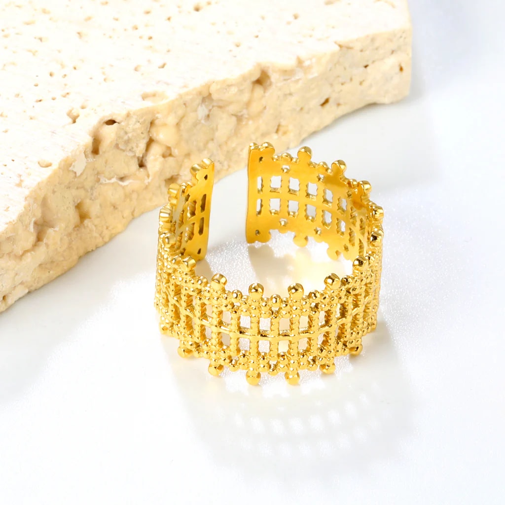 Gold Mesh Ring