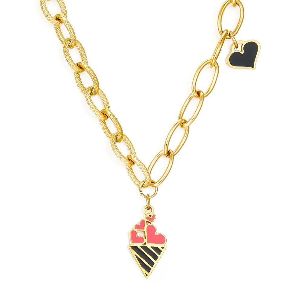 Sweet Heart Charm Necklace